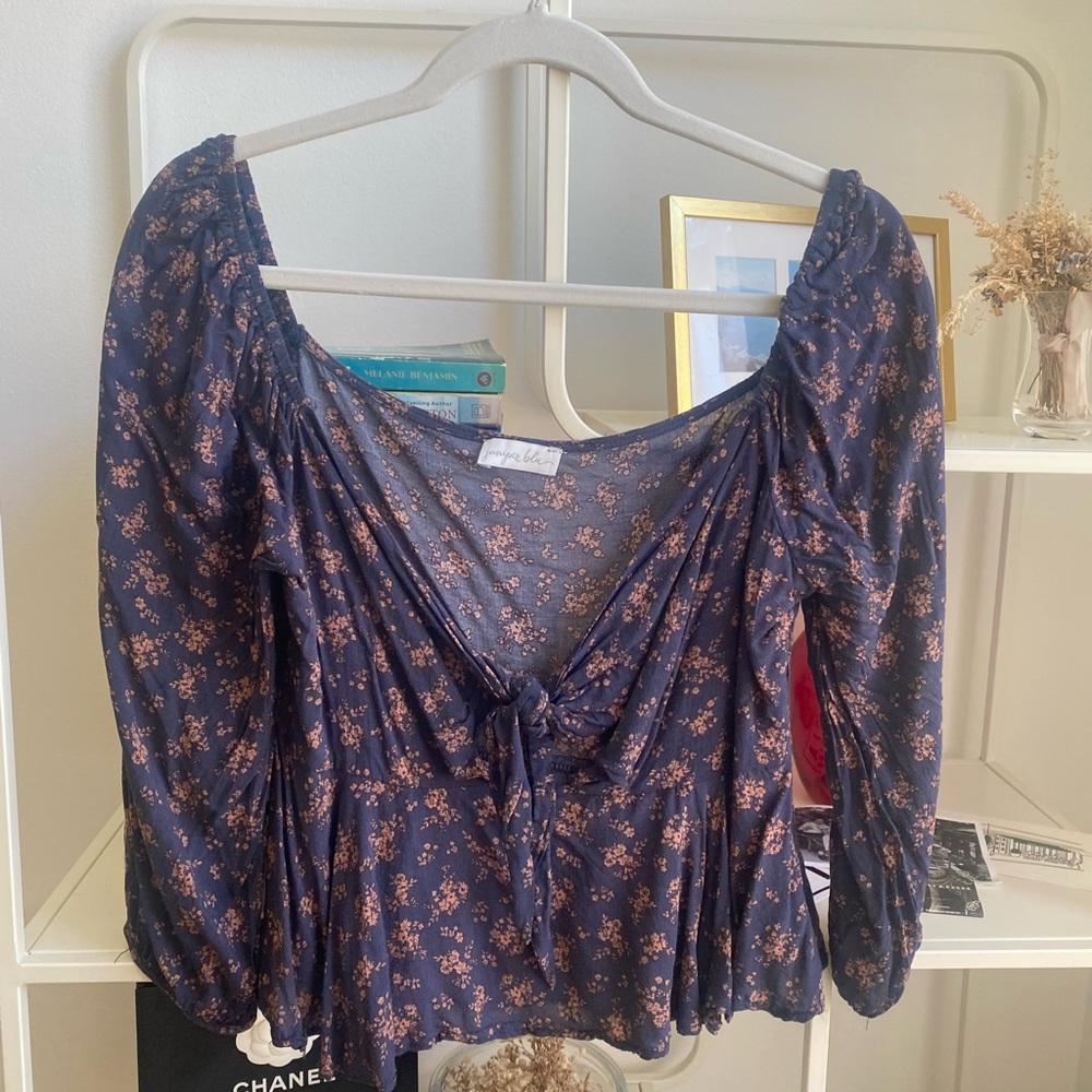 Juniper Blu Floral Blouse
